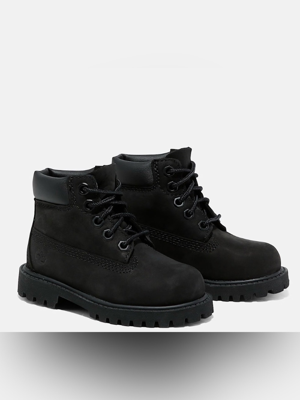 Black Lace-Up Lug Sole Boots